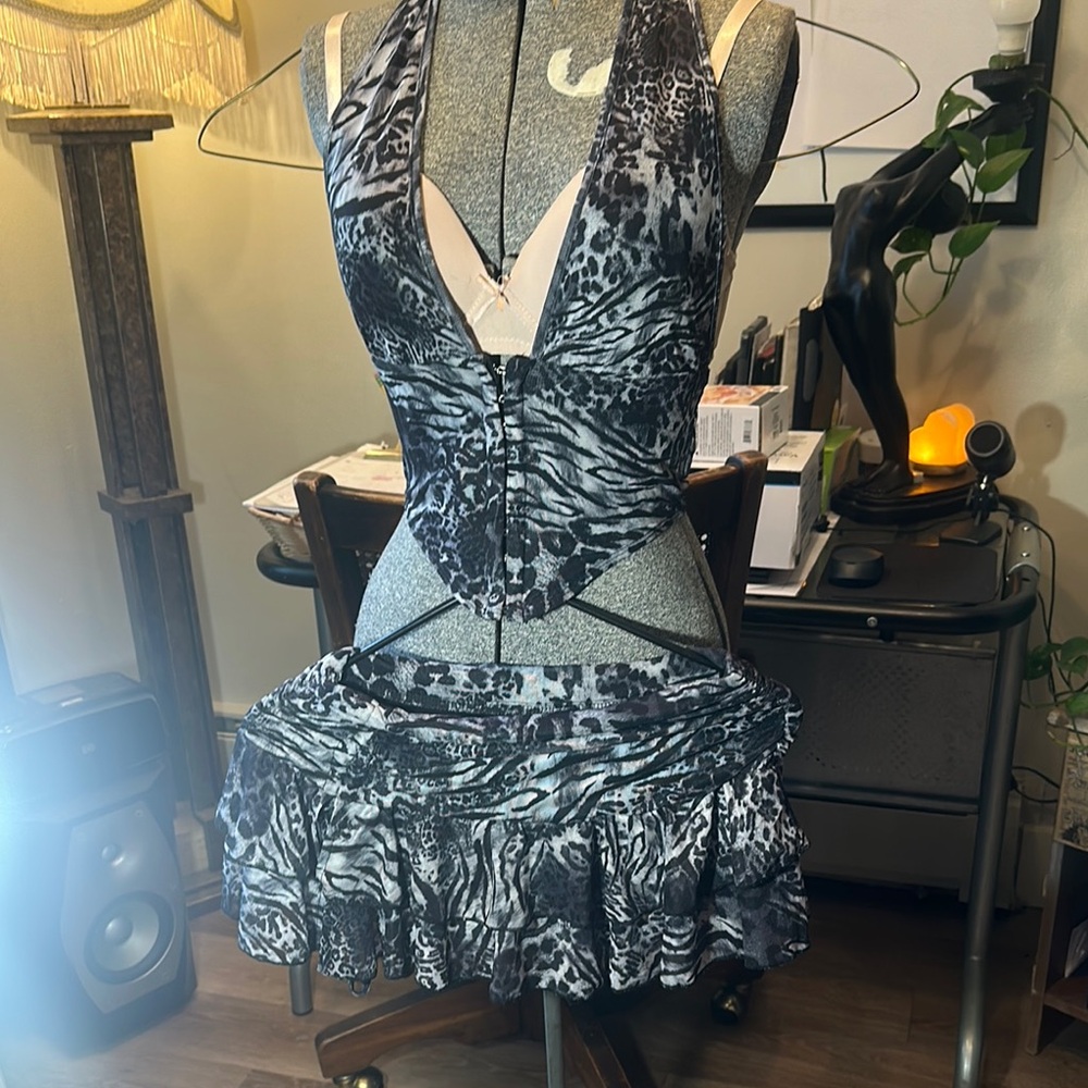 Elegant Animal Print Dress